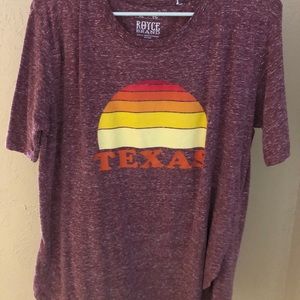 Women’s Texas sunset themed t shirt